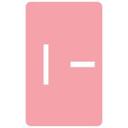 SMEAD Label, Accs, ""I"", Pink, 100Ct Pk SMD67179